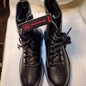 No Boundaries Black Combat Boots for Women